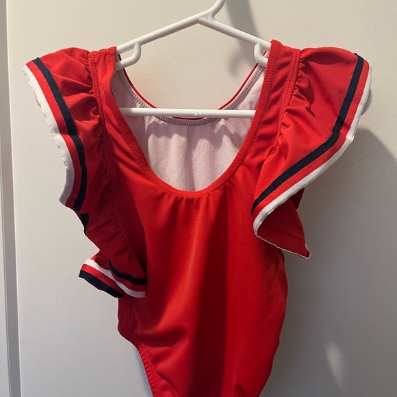 Janie & Jack sailor patriotic red boutique swimsuit for baby girl-12-18 mos - Picture 4 of 6